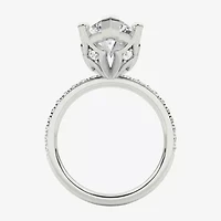 Grown Gorgeous (F / Vs2) Womens 6 CT. T.W. Lab White Diamond 14K Gold Marquise Side Stone Engagement Ring