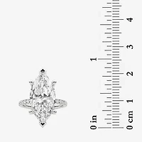 Grown Gorgeous (F / Vs2) Womens 6 CT. T.W. Lab White Diamond 14K Gold Marquise Side Stone Engagement Ring