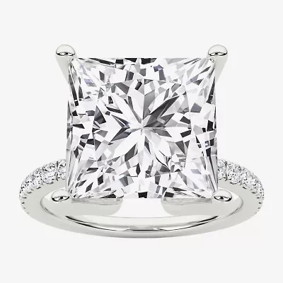 Grown Gorgeous (F / Vs2) Womens 7 Ct.T.W. Lab White Diamond 14K Gold Side Stone Engagement Ring