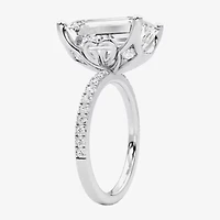 Grown Gorgeous (F / Vs2) Womens 7 Ct.T.W. Lab White Diamond 14K Gold Side Stone Engagement Ring
