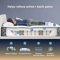 The Serta Perfect Sleeper Morningdale Hybrid 13.5" Medium Tight Top - Mattress + Box Spring