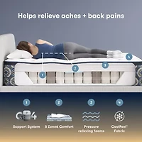 The Serta Perfect Sleeper Mondale 14" Plush Pillow Top - Mattress + Adjustable Base