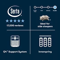 The Serta Perfect Sleeper Mondale 13.5" Plush Tight Top - Mattress + Adjustable Base