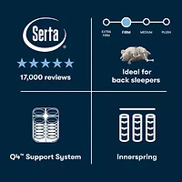 The Serta Perfect Sleeper Autumndale 14.5" Firm Pillow Top - Mattress + Adjustable Base
