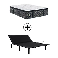 The Serta Perfect Sleeper Beechdale 12.5" Plush Tight Top - Mattress + Adjustable Base