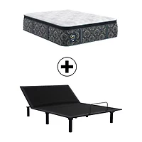 The Serta Perfect Sleeper Beechdale 12.5" Plush Tight Top - Mattress + Adjustable Base