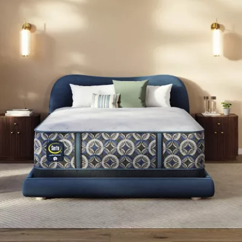 The Serta Perfect Sleeper Morningdale Hybrid 13.5" Medium Tight Top - Mattress + Adjustable Base