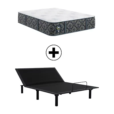 The Serta Perfect Sleeper Morningdale Hybrid 14.5" Plush Tight Top - Mattress + Adjustable Base