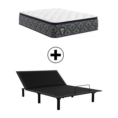 The Serta Perfect Sleeper Morningdale Hybrid 14.5" Firm Tight Top - Mattress + Adjustable Base
