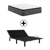 The Serta Perfect Sleeper Morningdale Hybrid 14.5" Firm Tight Top - Mattress + Adjustable Base