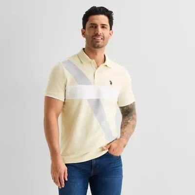 U.S. Polo Assn. Ultimate Pique Colorblock Mens Classic Fit Short Sleeve Shirt