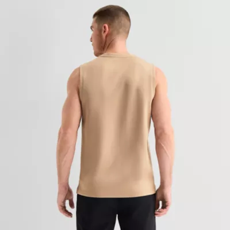 Stylus Mens Crew Neck Sleeveless Muscle T-Shirt