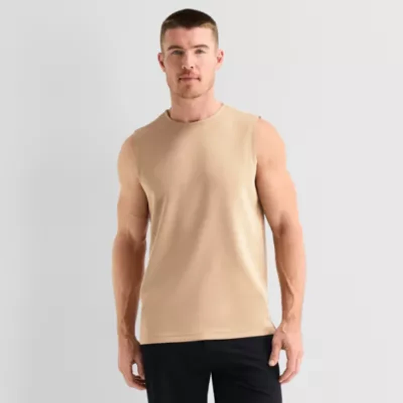 Stylus Mens Crew Neck Sleeveless Muscle T-Shirt
