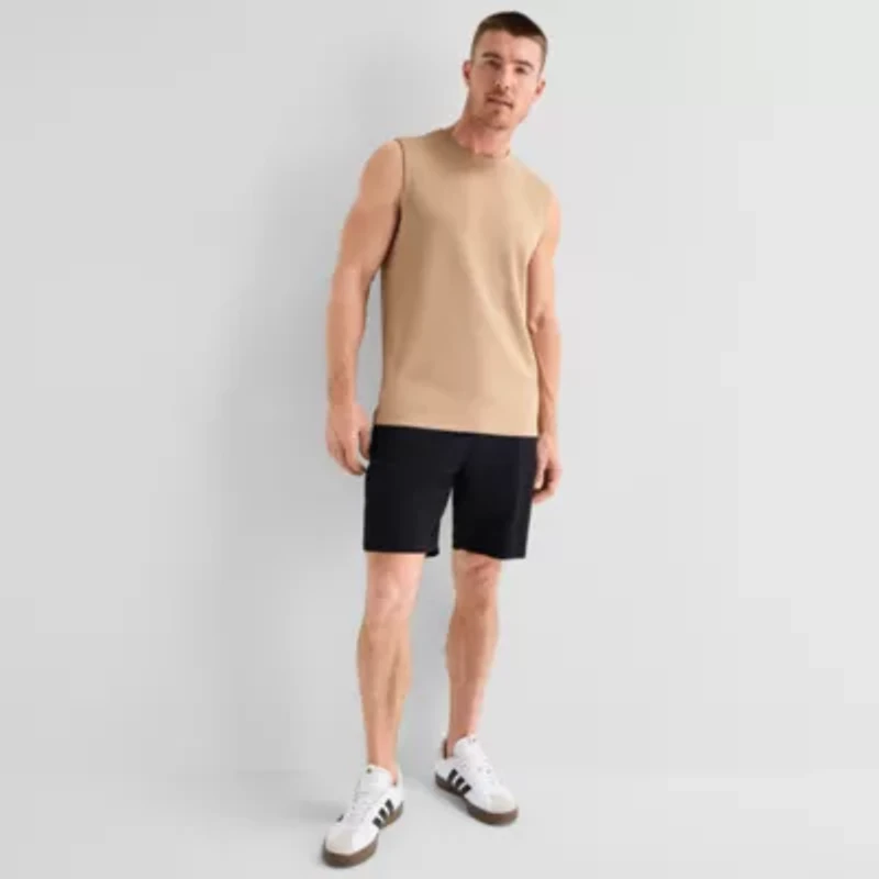 Stylus Mens Crew Neck Sleeveless Muscle T-Shirt