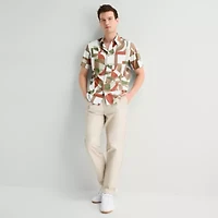 Stylus Mens Short Sleeve Regular Fit Button-Down Shirt