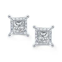 LIMITED QUANTITIES 2 CT. T.W. Diamond 14K White Gold Stud Earrings