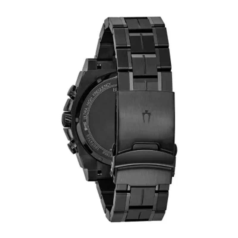 Bulova Precisionist Mens Chronograph Gray Stainless Steel Bracelet Watch 98b229