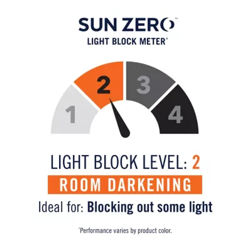 Sun Zero Cooper Grommet Top Energy Saving Light-Filtering Single Curtain Panel
