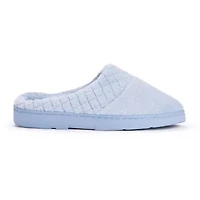 Muk Luks Quilted Womens Memory Foam Clog Slippers