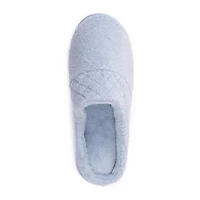 Muk Luks Quilted Womens Memory Foam Clog Slippers