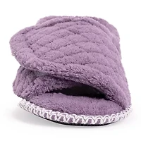 Muk Luks Marylou Micro Chenille Womens Memory Foam Slip-On Slippers