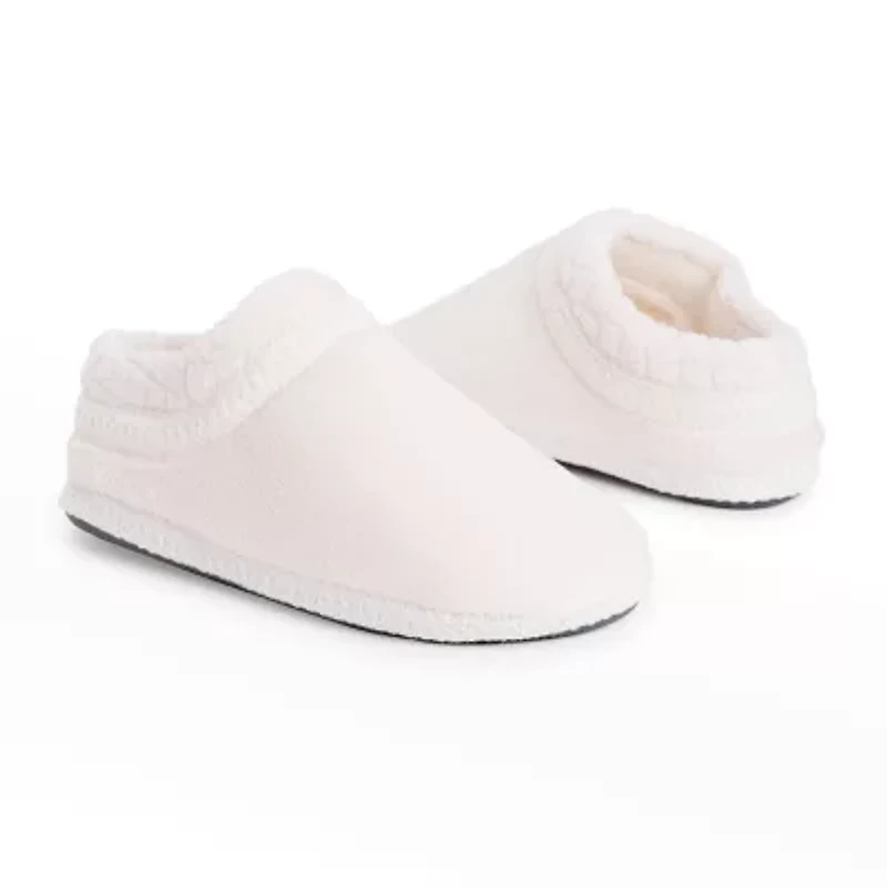 Muk Luks Rita Full Fit Washable Womens Memory Foam Slip-On Slippers
