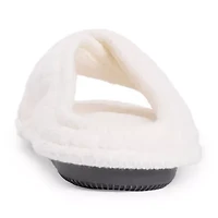 Muk Luks Ada Crossband Womens Memory Foam Slip-On Slippers
