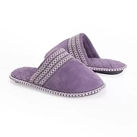 Muk Luks Cathy Scuff Womens Memory Foam Slip-On Slippers