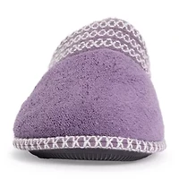 Muk Luks Cathy Scuff Womens Memory Foam Slip-On Slippers