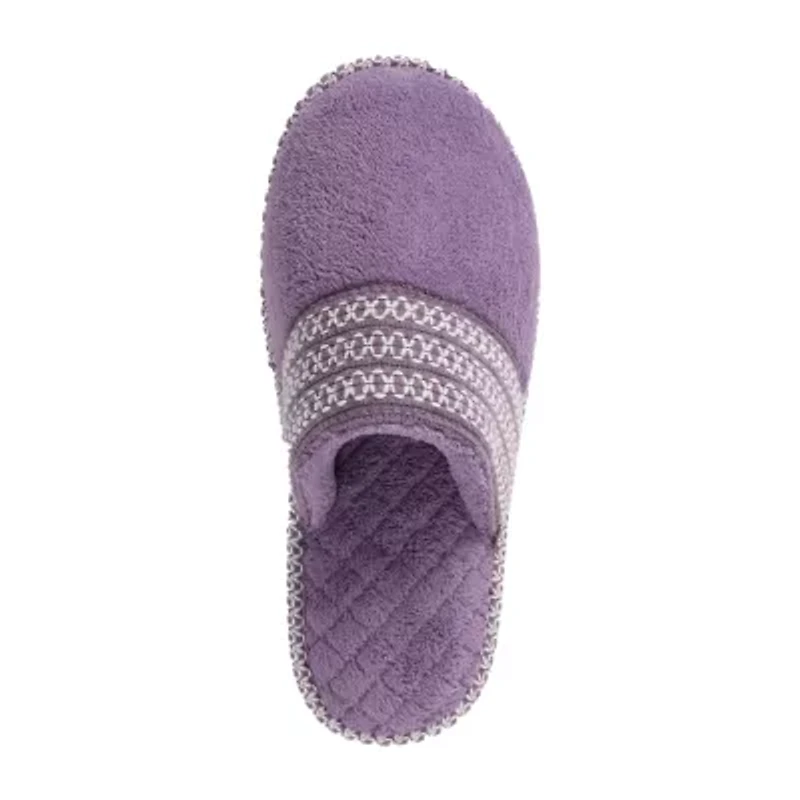 Muk Luks Cathy Scuff Womens Memory Foam Slip-On Slippers