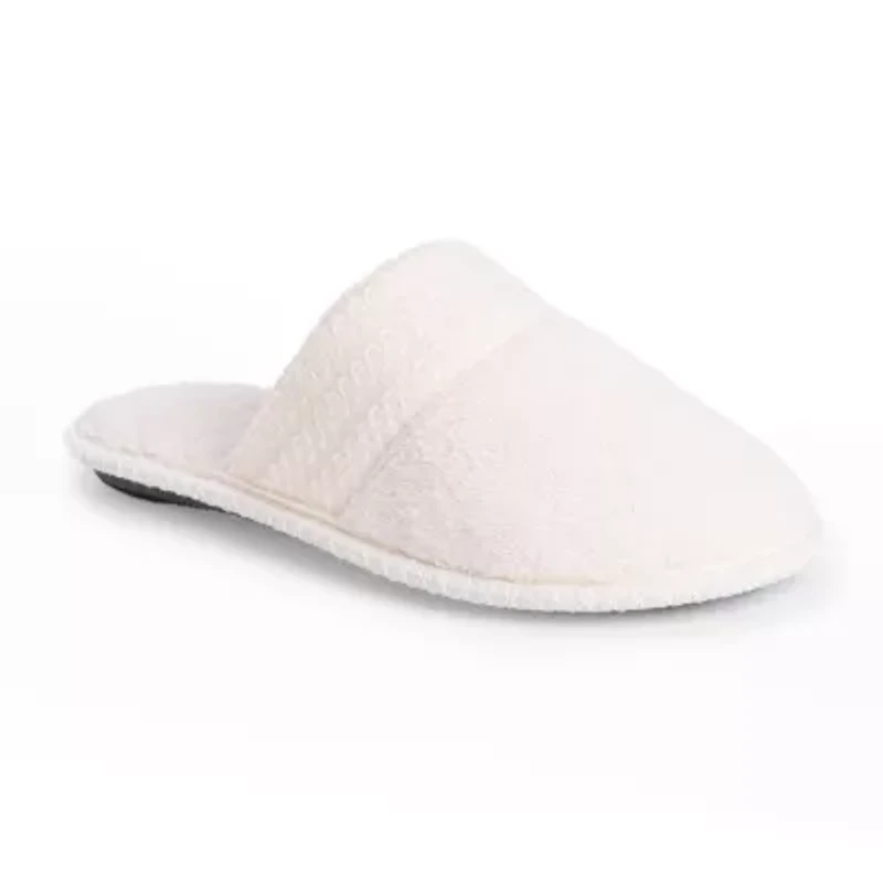 Muk Luks Cathy Scuff Womens Memory Foam Slip-On Slippers