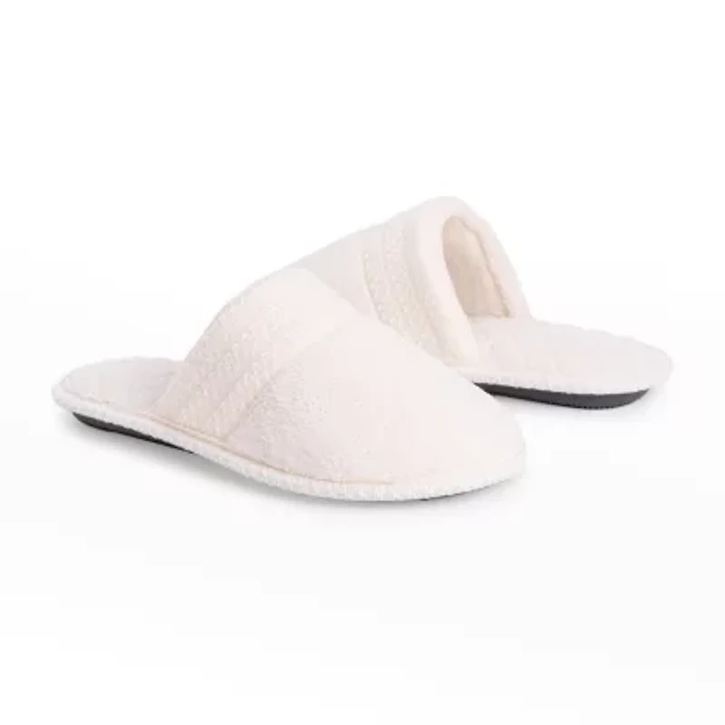 Muk Luks Cathy Scuff Womens Memory Foam Slip-On Slippers
