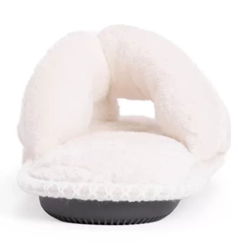 Muk Luks Darlene Thong Womens Memory Foam Slip-On Slippers
