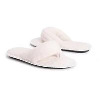 Muk Luks Darlene Thong Womens Memory Foam Slip-On Slippers