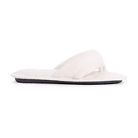 Muk Luks Darlene Thong Womens Memory Foam Slip-On Slippers