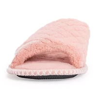 Muk Luks Sally Open Toe Scuff Womens Memory Foam Slip-On Slippers