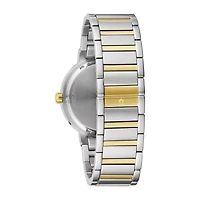 Bulova Futuro Mens Two Tone Stainless Steel Bracelet Watch 98c123