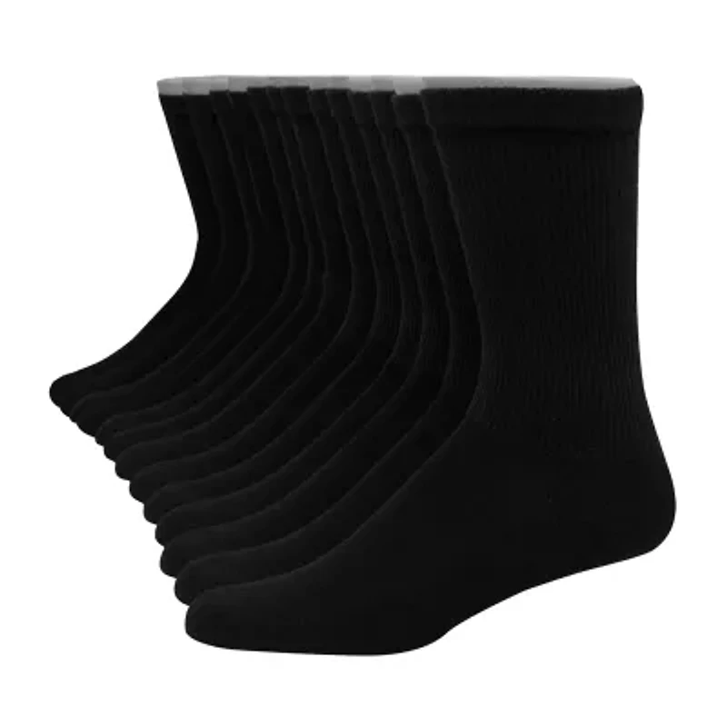 Hanes® Men's Ultimate Soft & Durable12-Pack Crew Socks