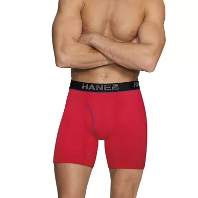 Hanes Ultimate Comfort Flex Fit Ultra Lightweight Bonus Pack Mens 5 Boxer Briefs Uwbb5b