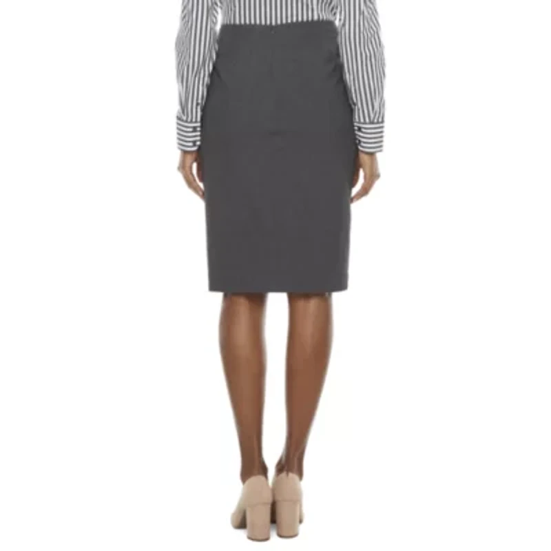 Worthington Suiting Womens Mid Rise Pencil Skirt
