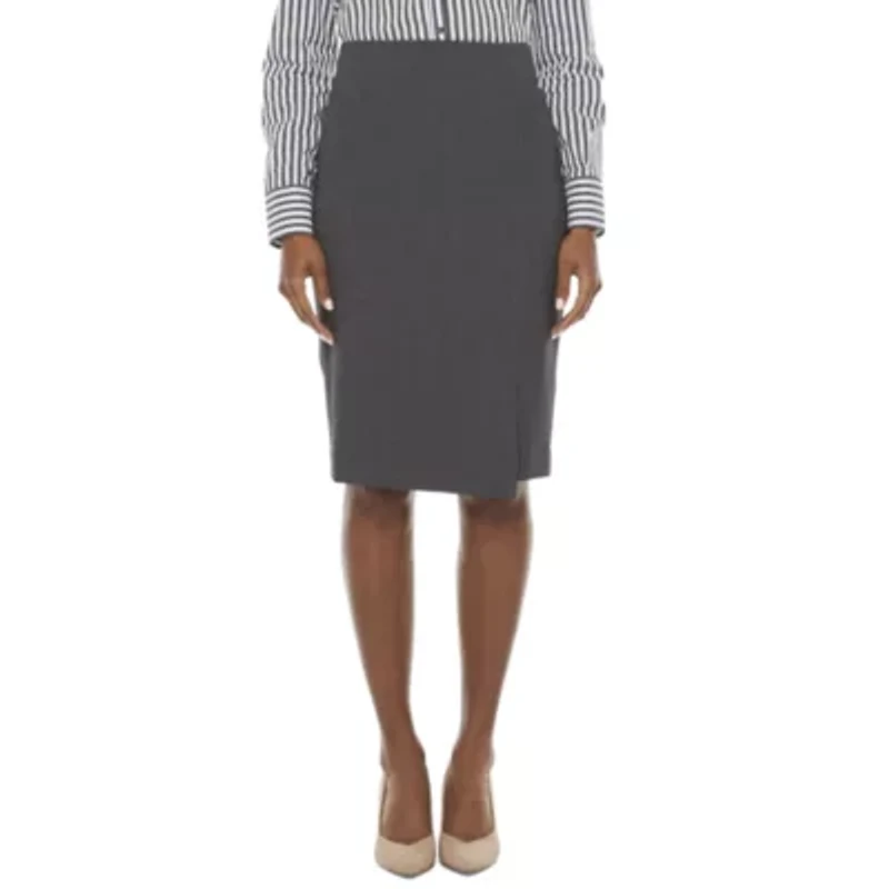 Worthington Suiting Womens Mid Rise Pencil Skirt
