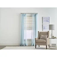 Liz Claiborne Lisette Rod Pocket Sheer Single Curtain Panel