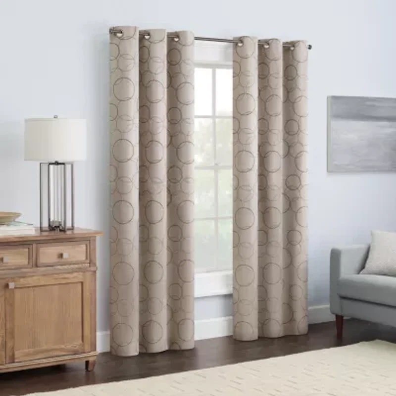 Eclipse Meridian Grommet Top Blackout Single Curtain Panel