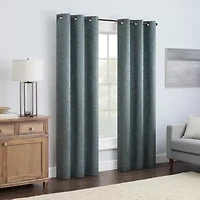 Eclipse Meridian Grommet Top Blackout Single Curtain Panel