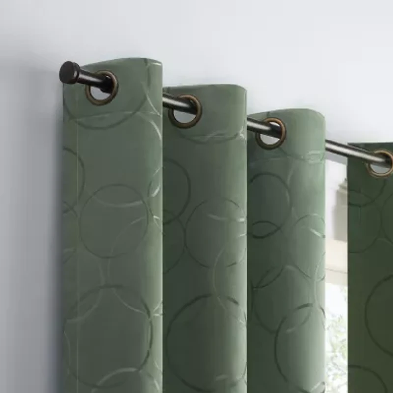 Eclipse Meridian Grommet Top Blackout Single Curtain Panel