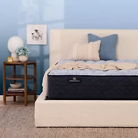 Serta Perfect Sleeper Blue Lagoon Nights 13.5" Medium Tight Top - Mattress + Box Spring
