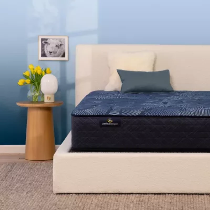Serta Perfect Sleeper Cobalt Calm 13.25" Plush Tight Top - Mattress + Box Spring