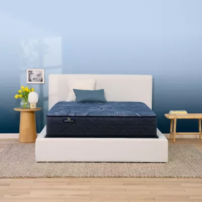 Serta Perfect Sleeper Cobalt Calm 13.25" Plush Tight Top - Mattress + Box Spring