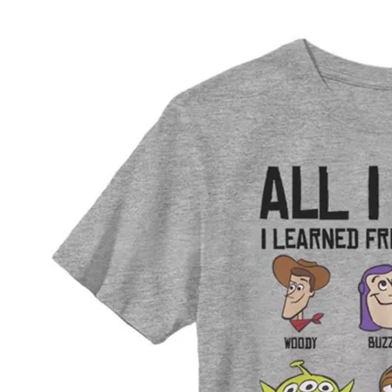 Little & Big Kid Boys Crew Neck Short Sleeve Slim Fit Toy Story Graphic T-Shirt
