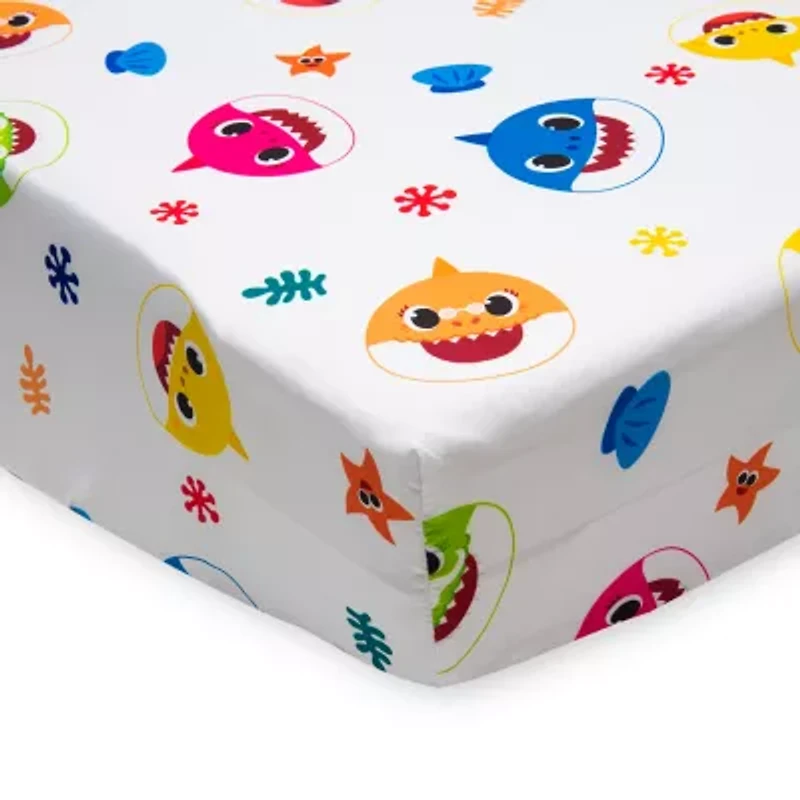 Nojo Baby Shark 2-pc. Baby Shark Crib Sheet